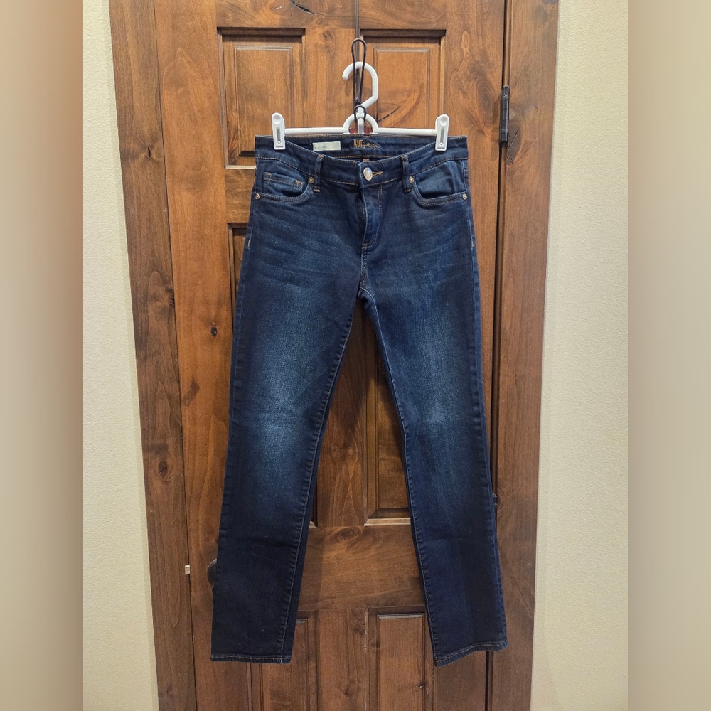 Kut from the Kloth Boyfriend Dark Indigo Straight Leg Jeans
